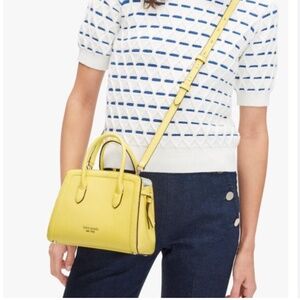 Kate spade mini knott satchel in yellow
